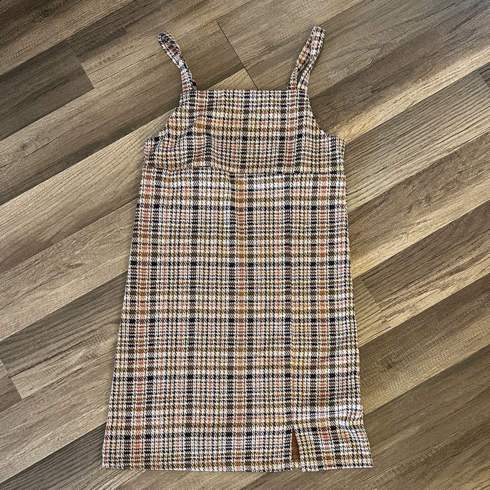 Plaid Sleeveless Dress